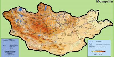 Monqolustan yer xəritəsi 